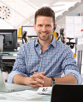 Portrait d'un collaborateur Globe Construction